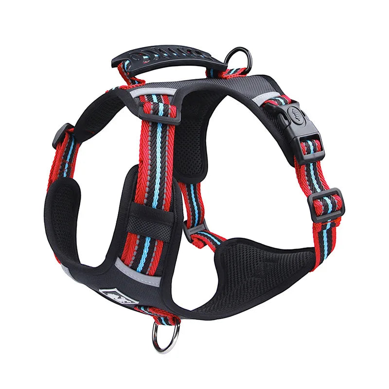 Wholesale Personalized Padded Nylon Dog Vest Super Comfort Breathable Adjustable Soft Neoprene Air Layer Harness Plastic Buckle