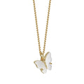Fashion 925 Sterling Silver Gold butterfly Necklace Mother of Pearl Jewelry Women CZ Diamond Jewelry