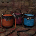 Wholesale Designers Women Round Bucket Bag Luxury Crossbody Shoulder Bags Leather Cosmetic Bag