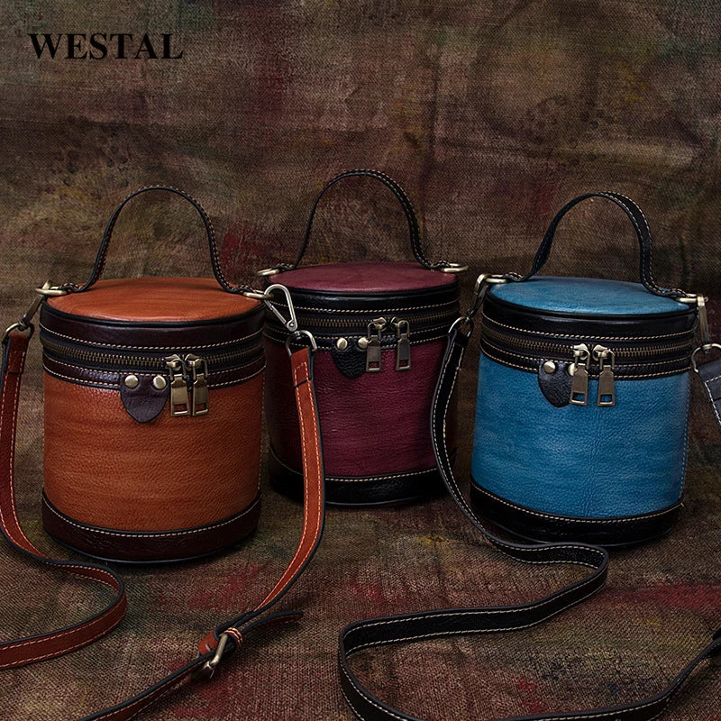 Wholesale Designers Women Round Bucket Bag Luxury Crossbody Shoulder Bags Leather Cosmetic Bag