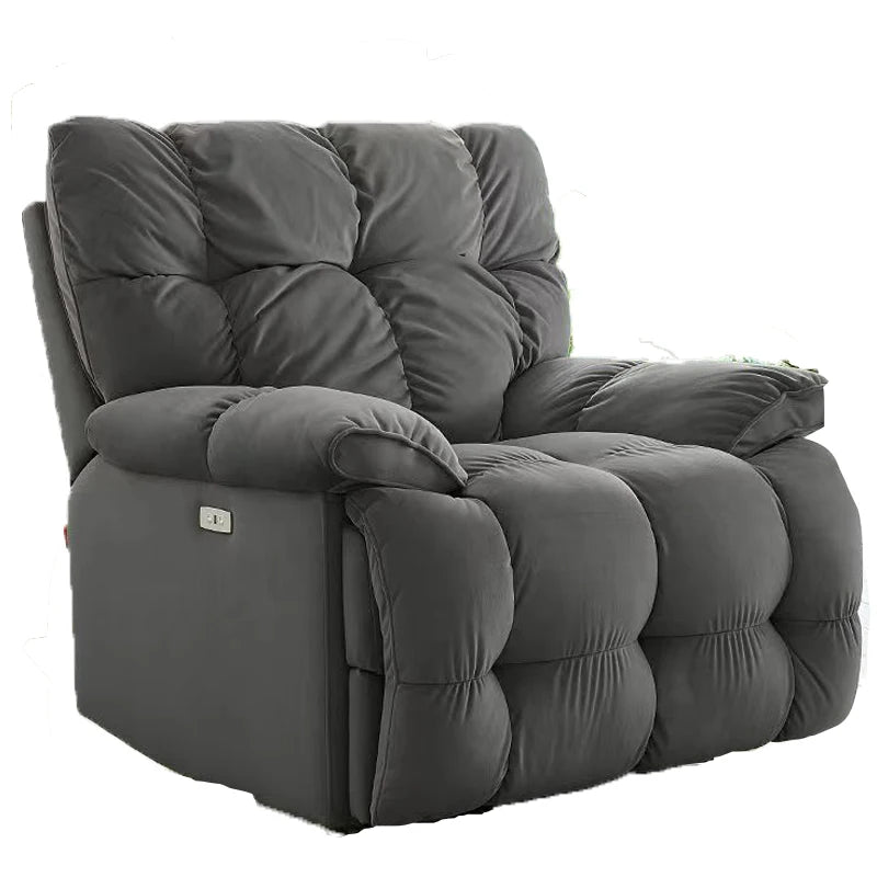 Best Seller Manual Adjustment Recliner Sofa Chair Robust Structure Super Soft Velvet Leisure Fabric Modern Home Leisure Rest