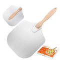 Aluminum Pizza Shovel with Wooden Handle Convenient Folding Design Pizza Tools