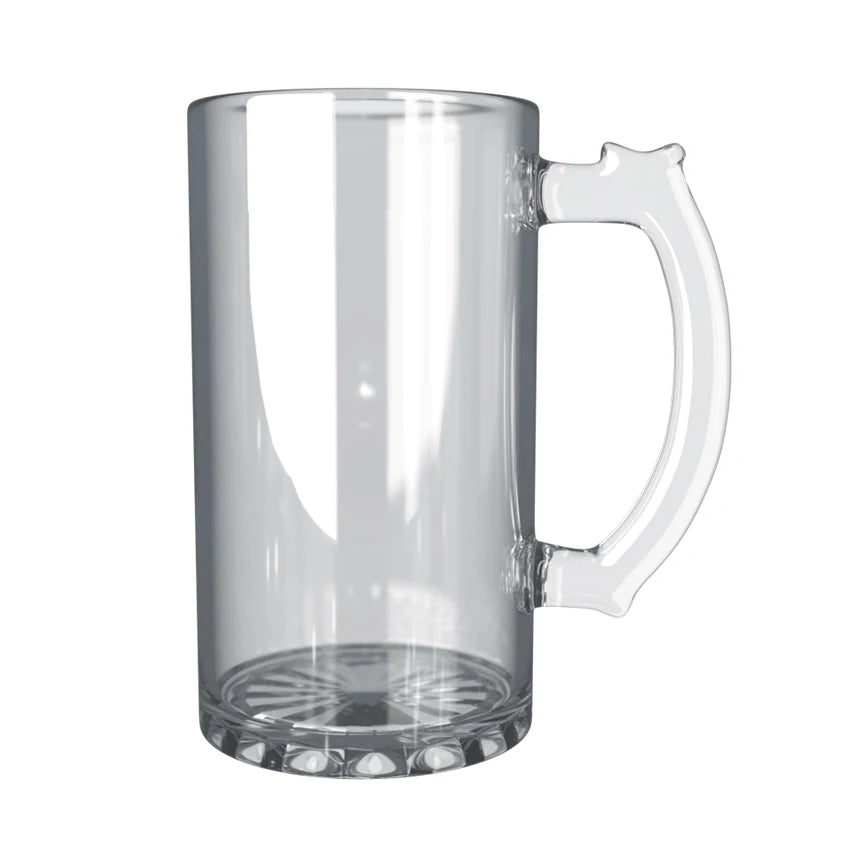 Popular Drink Beer 16oz Sublimation Clear Transparent Glass Beer Mug