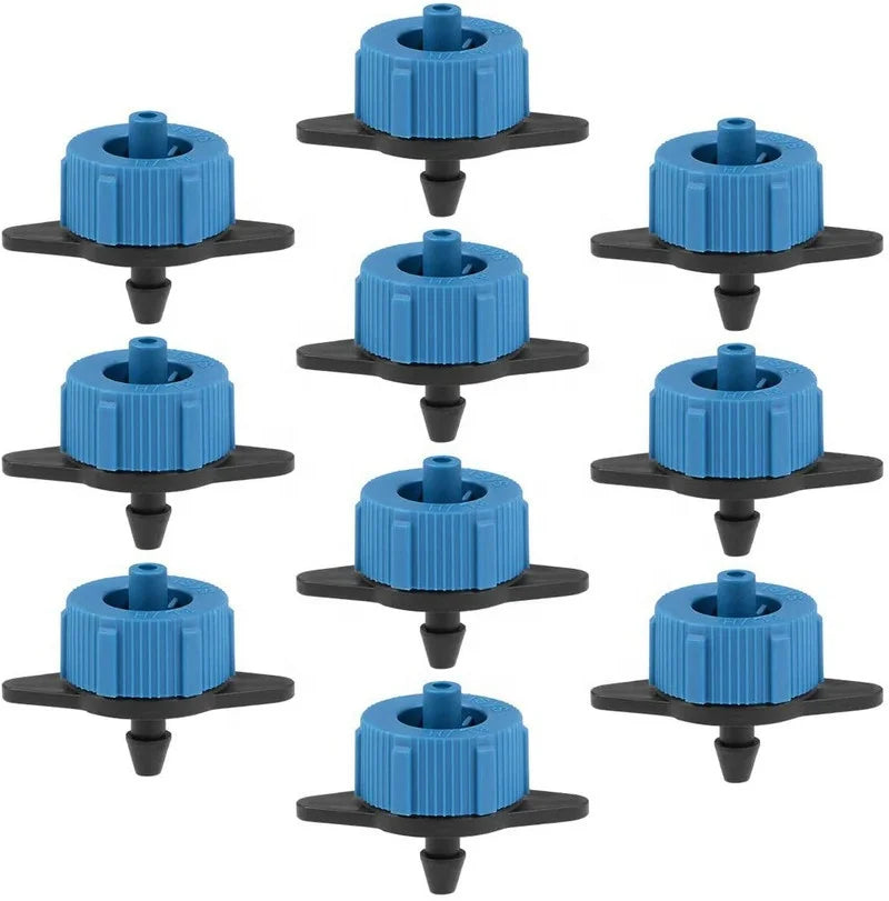 Pressure Compensating Dripper 4L 8L  Emitter for Garden Lawn Drip Irrigation System with Barbed Hose Connector