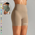 New Release Solid Color Khaki Sports Shorts High Waist Womens Black Biker Shorts
