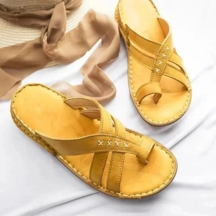 Women's Best Selling Simple Solid Color Slope Heel Sandals Open Toe Hollow Breathable Ladies's Casual Shoes Lightweight Soft