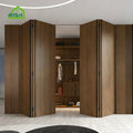 American Interior Frameless Invisible Door Folding Invisible Door Solid Wood Folding Hidden Door Inside Construction