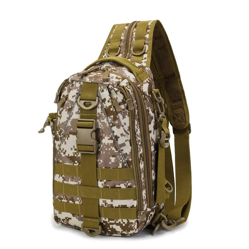 Wholesale Multifunction Tactical Sling Lure Fishing Tackle Bag Camouflage Shoulder Pack Case Tackle Waist Fanny Bag