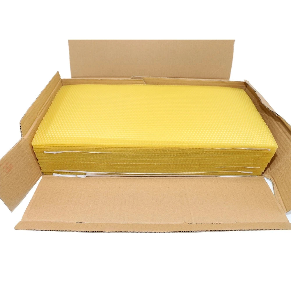 Wholesale Honey Comb Beekeeping Beehive Organic Bee Wax Sheets Beeswax Foundation Sheet