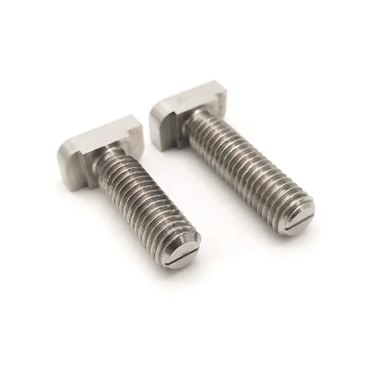M6 M8 M10 Customized T Square Head Bolts Stainless Steel 304 316 Special Hammer Head Screws for Automation