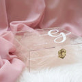 Manufacturer Factory Supplier Customized Exquisite Elegant clear Acrylic Precious Jewelry Box Perspex Keepsakes Box