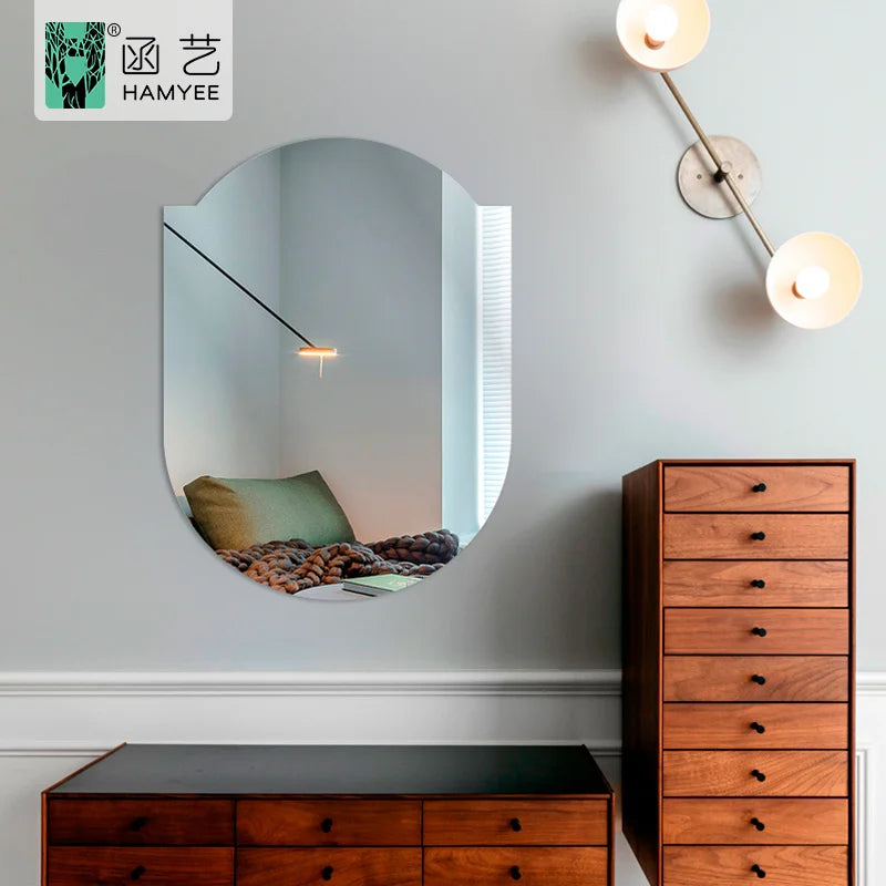 China Wholesale Custom Eco-friendly Acrylic Mirror Setting Wall Sticker Decal Hexagon Wall Sticker Mirror