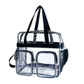 Custom Adjustable Strap Messenger Shoulder Bag with Durable Handle Large Waterproof Clear Crossbody Bag for Stadium Events Gym