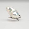 Refined Artisanal Baroque Shaped 925 Silver Freshwater Pearl Rings for Women High Grade Special Occasion Jewelry Custom