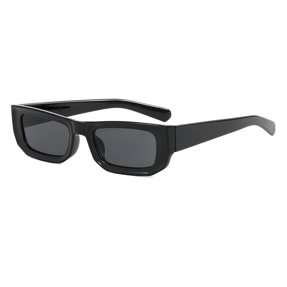 Superhot Eyewear 18935 Fashion 2023  Retro Women Rectangle Wide Cat Eye Tinted Thick Frame Sun Glasses