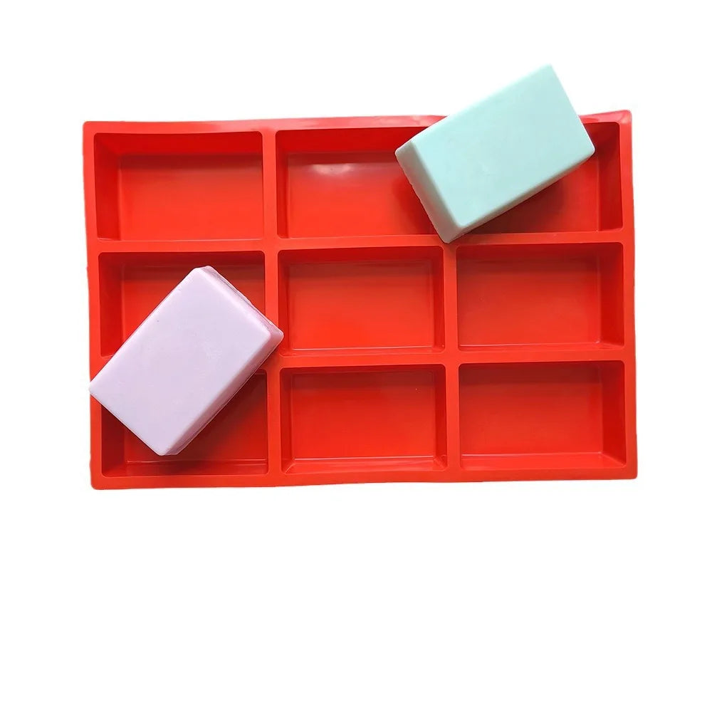 HY 9-Cavity Silicone Rectangular Mold for Soap