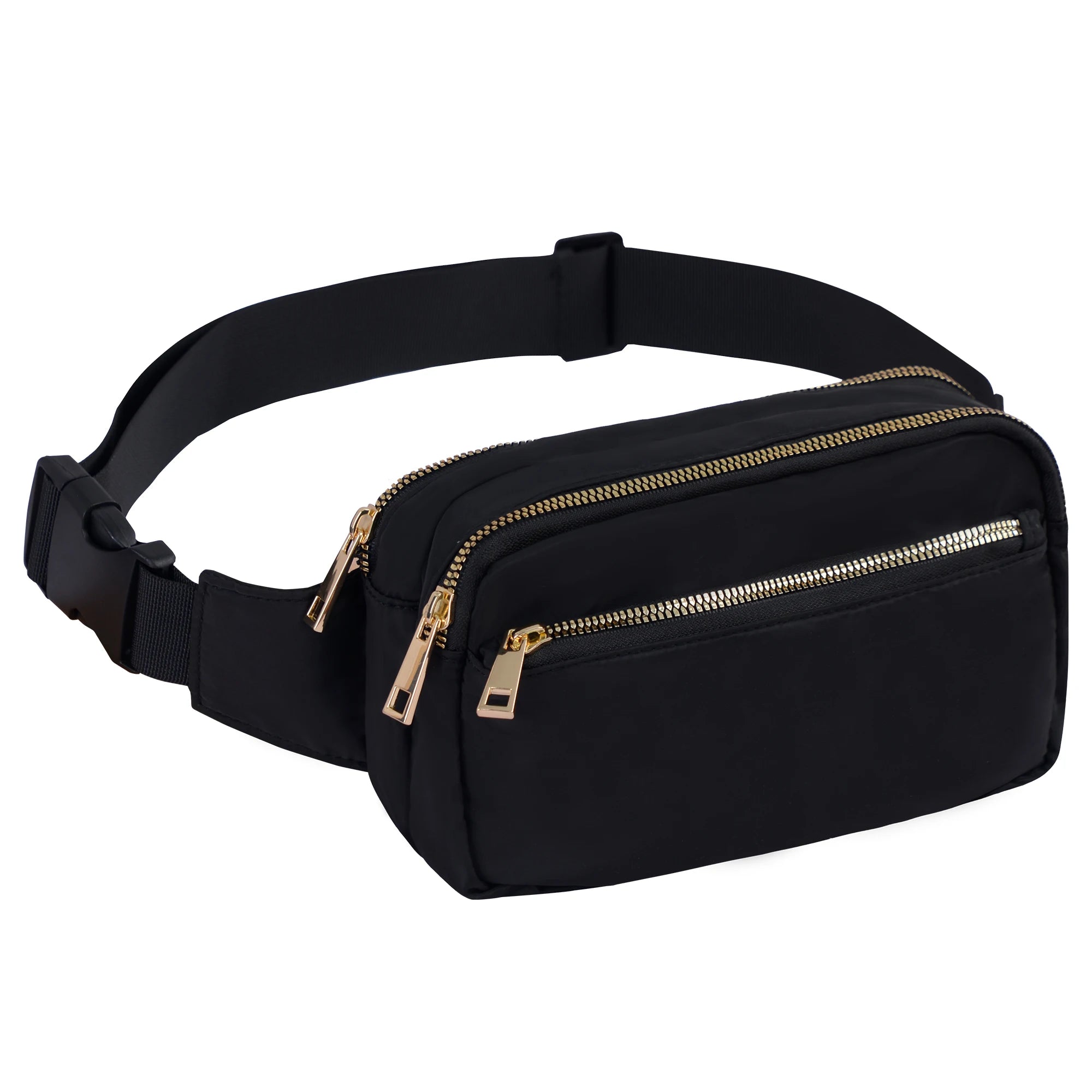 Fashion Bum Waist Belt Bags Women Men  Fanny Packs with Multi-Pockets Adjustable Belts  for Travel Hiking Cycling Running