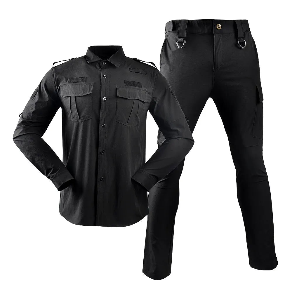 Security Suit Breathable Rip-Stop Camouflage Spring Autumn Long Sleeve Training Suit Summer Special Service Labor Protection