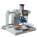 New Arrival PLC System Automatic Mini Size Label Vinyl Heat Press Machine Pneumatic Dual Tray