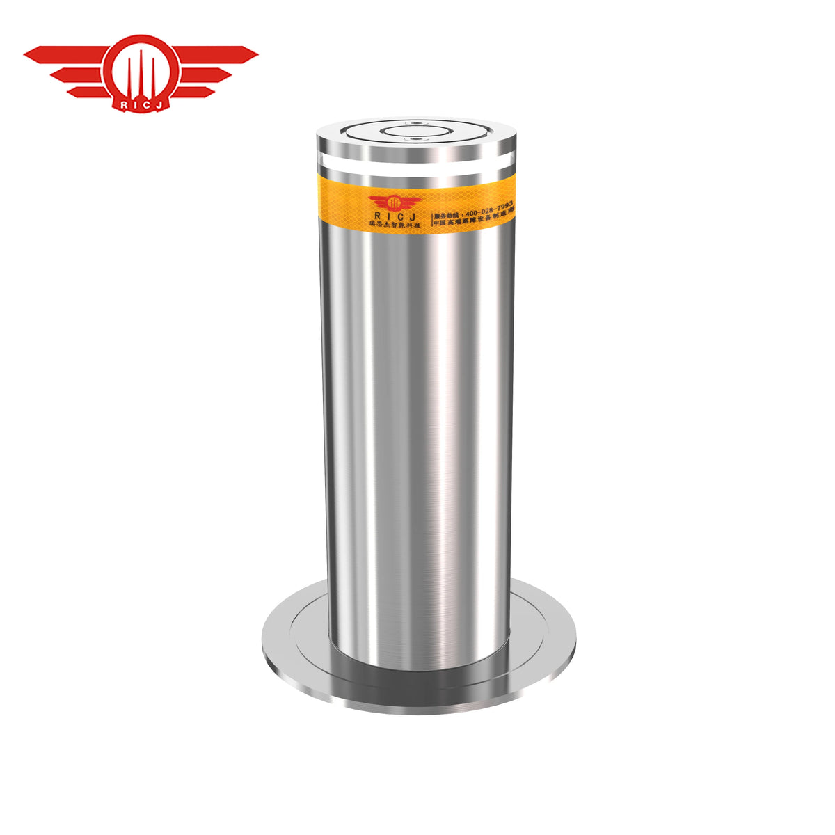 Supplier 304 316 Borne Automatique Hydraulique Borne Escamotable Stainless Steel Rising Bollard