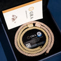 Fine Jewelry Top Selling 925 Sterling Silver Moissanite 10mm Cuban Necklace Bracelet Men Iced Out Cuban Link Chain