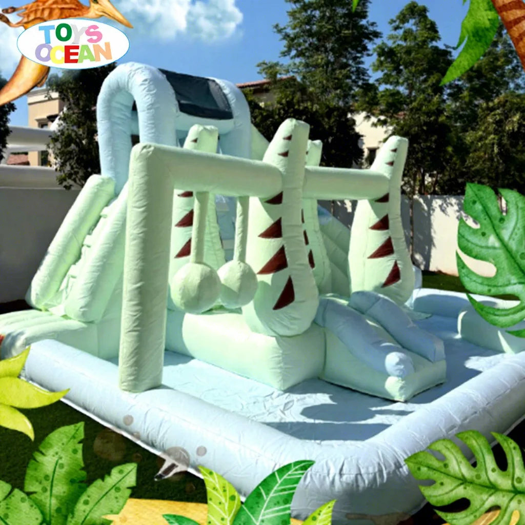 Deluxe Inflatable Bounce House with Commercial Water Slides New Design Bouncy Castle for All Unisex PVC Toy for Park Use