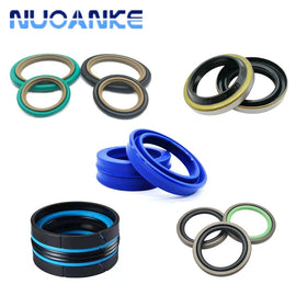 Excavator Rubber Seal DKB DKBI DWI DH DHS LBH LBI Bearing PU Polyruethane Metal Oil Seal Hydraulic Cylinder Dust Wiper Seal
