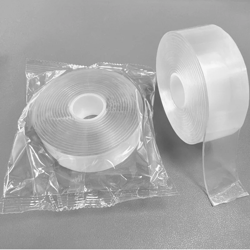 SNM Custom 1M//5M Self Adhesive Acrylic Water Activated Nano Double Sided Tape Heavy Duty Bag Sealing