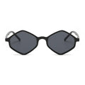 Women's UV400 Polarized Sunglasses European American Style Small Frame Rhombus Hip Hop Glasses Lens