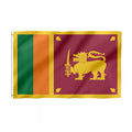 Promotional 3x5ft Custom Sri Lanka Flag 100% Nylon Outdoor Flying Pennant Sublimation Logo Design Any Design Banners Welcome
