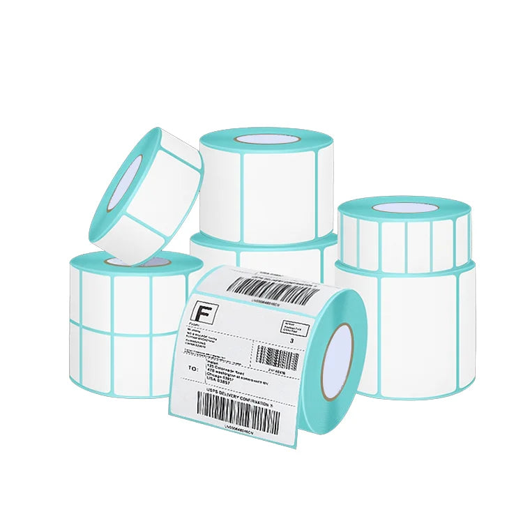 Different Size Thermal Paper Label Rolls / Direct Thermal Self-Adhesive Paper Label Paper 38x25