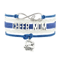 Factory Custom Made Infinity Love Heart Megaphone Charm Bracelet for Cheer Mom Nana Cheerleader Team Girls Wrap Bracelet