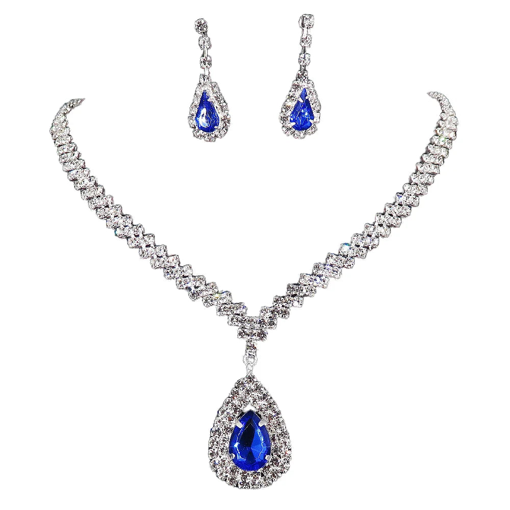 2024 New Women's Fashion 18K Gold Necklace Set Luxury Wedding Jewelry with Zircon Wholesale Chains
