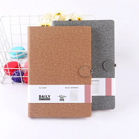 Custom Wholesale Hardcover Planner Agendas Promotional PU Leather Diary Customized Notebook LOGO Journal Fabric Gift Sewing