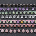 Faceted Teardrop Stone Beads Top Drilled Water Drop Gemstone Loose Beads 10x14mm for Jewelry Necklace Bracelet Earring Making