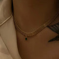 2024 Dazan Wholesale Black Girl  Necklace 18k Snake Gold Cube Chain Roll Jewelry Trend for Women