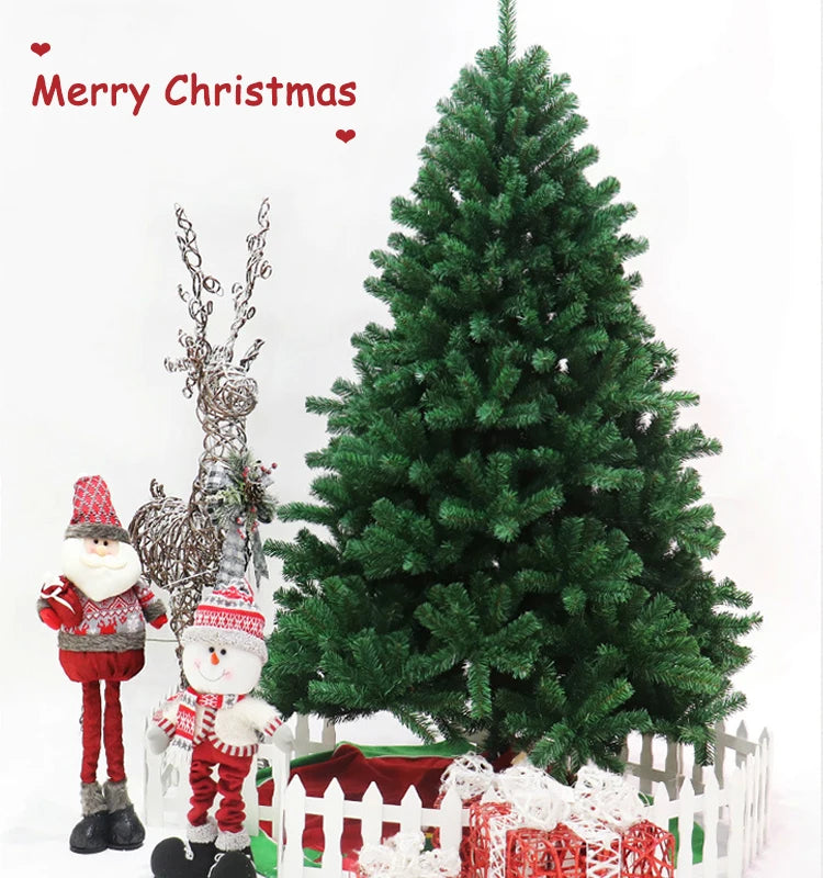 180CM Artificial Green PVC Christmas Tree Large for Decoration Pohon Natal Christmas Decoration