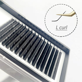 L/L+/LC/LD/LU(M)/N Curl 12Rows False Eyelash Extensions Matte Black Material 8-15mm Mixed Tray L Curl Makeup Lashes