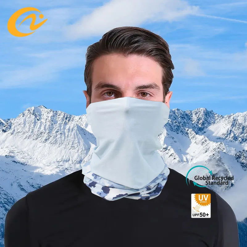 Multifunctional Fashion Frosted Milk Silk Seamless Neck Gaiter Custom Summer Outdoor Sports Magic Head Scarf
