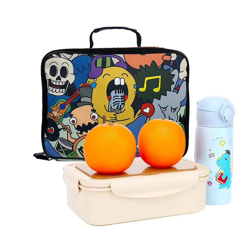 Custom Printed Tote Insulated Cooler Reusable Large Capacity for Men and Women Kids Insulated Cooler Lunch Bag