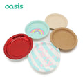 Oasis Custom 7 Inch Disposable Paper Plate Set for Birthday Parties Tableware Party Supplies