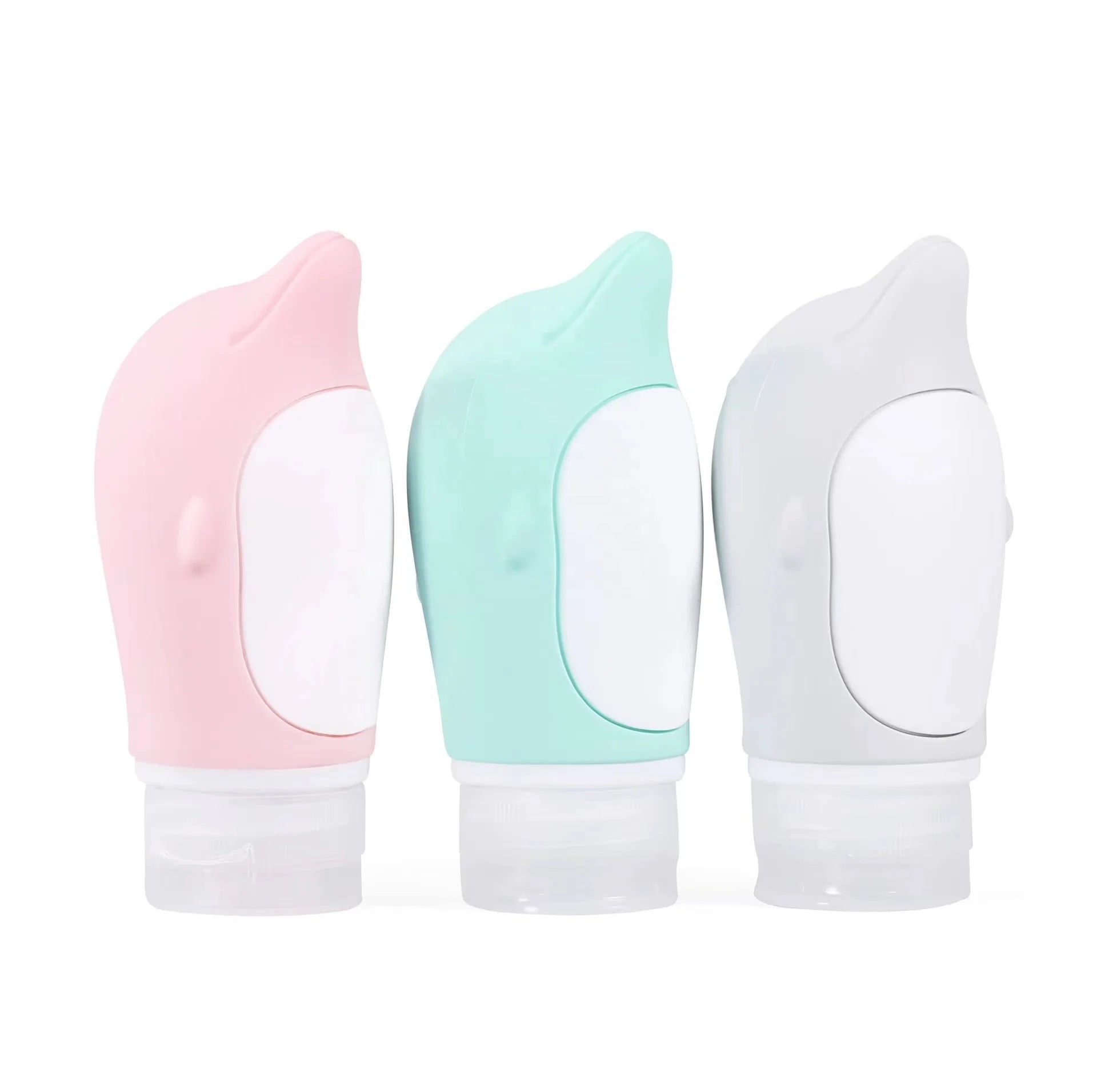 89ml Extruded Silicone Portable Split Bottle Cross-Border Cartoon Whale Design for Toiletries Shower Gel Lotion Face Masks