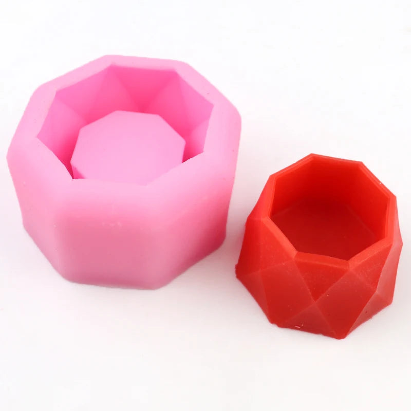 XGY-364 Self-satisfied Diy Scented Plaster Candle Handmade Soap Drop Glue Mold New Type of Succulent Flowerpot Silicone .