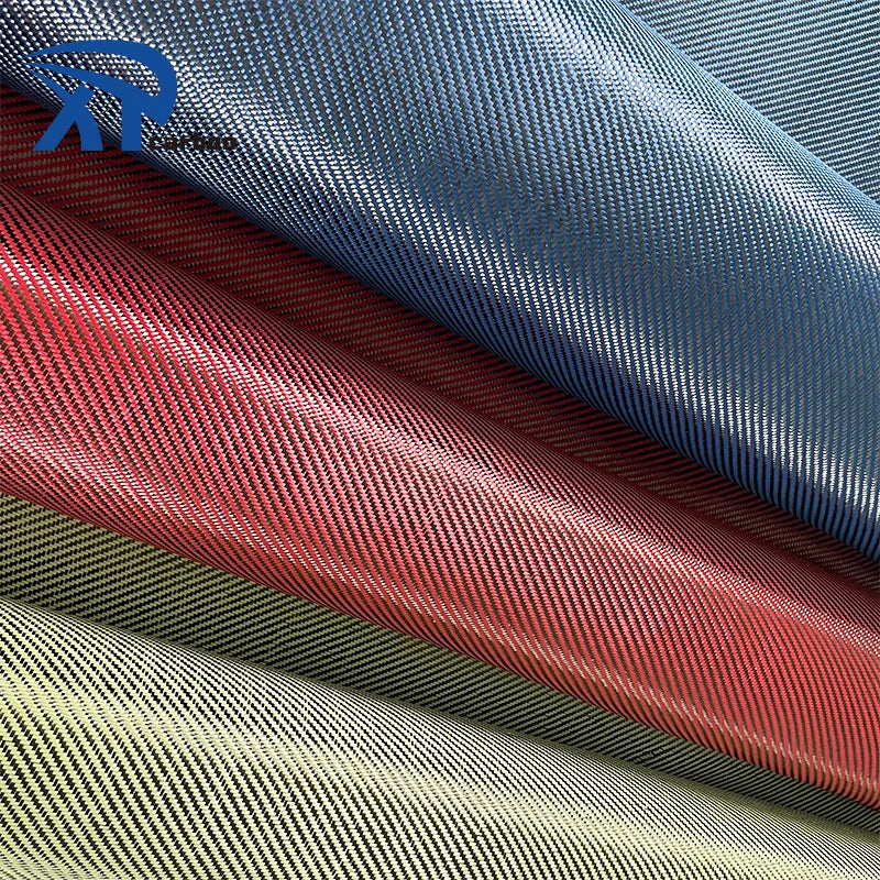 Corrosion Resistance Hybrid Braided Twill Aramid Cloth Product Kevlars Carbon Fabric Fiber Roll
