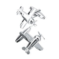 Wholesale 3D Flight Design Novelty Cufflinks Custom Mens Suit Shirt Fashion Accessory Wedding Tuxedo Trendy Jewelry Gift Set