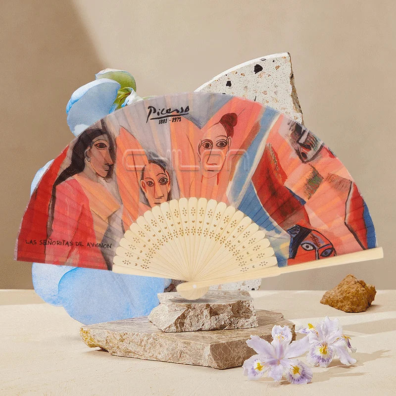 Chinese Style Black Vintage Hand Fan Folding Fans Dance Wedding Party Favor Dance Party Folding Fans