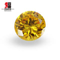Baifu Jewelry Top Quality Loose Round Dark Gold CZ Stone