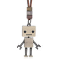 Hot Sale Trendy Movable Robot Alloy Pendant Necklace Antique Bronze Plated Men's Hip Hop Fashion Jewelry
