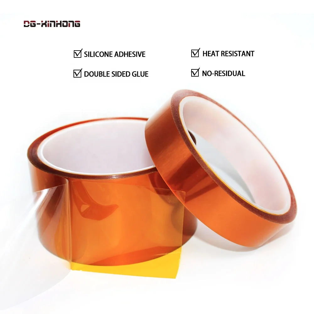 2- High Temperature Heat Resistant No-residual Polyimide Pi Film Double Sided Silicone Adhesive Kaptons Tape