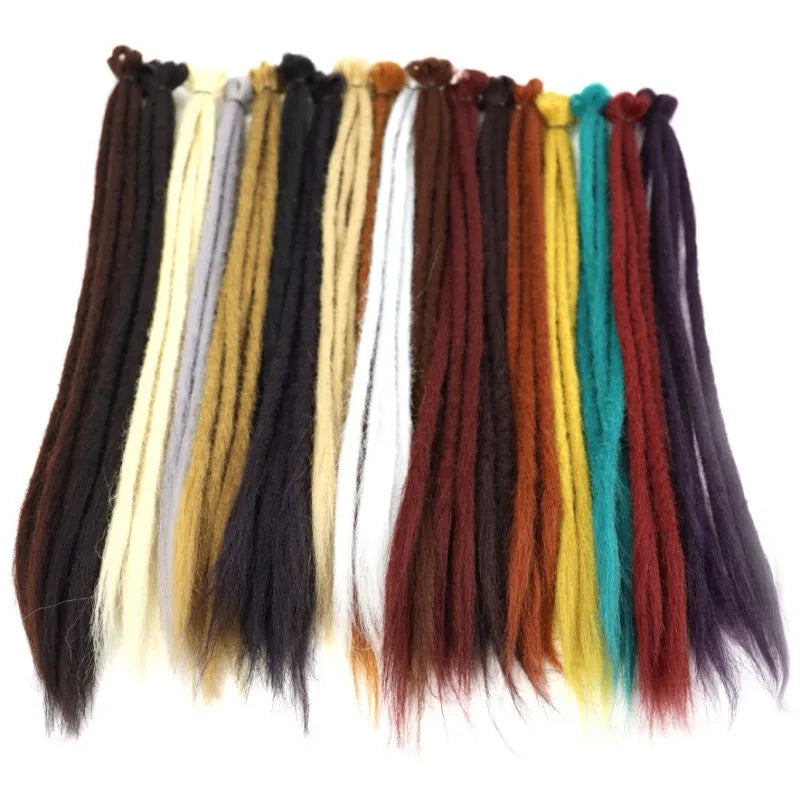 20inch Handmade Dreadlocks Crochet Hair Extension Ombre Braiding Hair Synthetic Reggae Dreads Loc Hairpiece